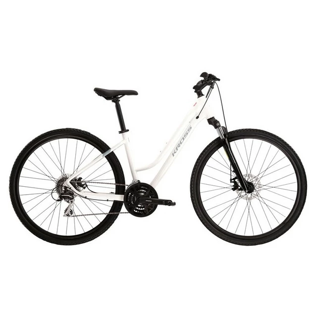 Dámsky crossový bicykel Kross Evado 3.0 K 28" - model 2023 - biela/oceľová