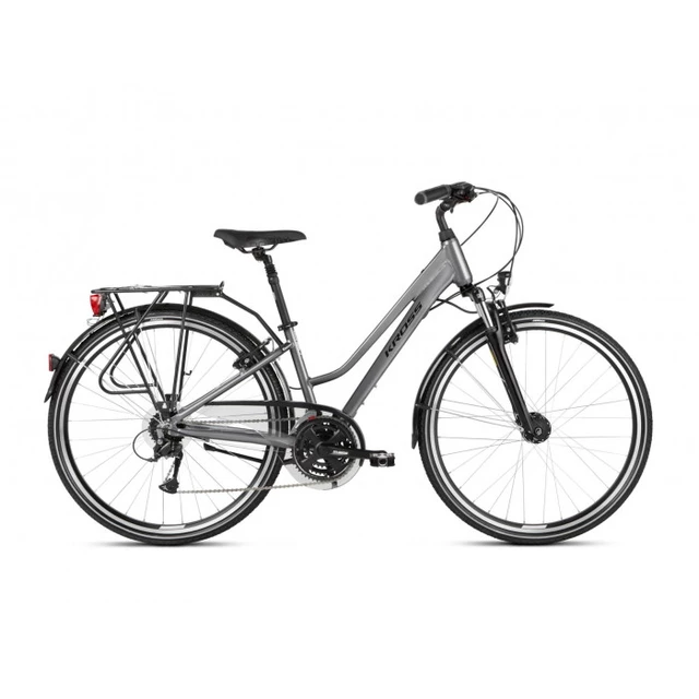 Dámsky  trekingový bicykel Kross Trans 4.0 28" - model 2021 - tyrkysová/čierna - šedá/čierna