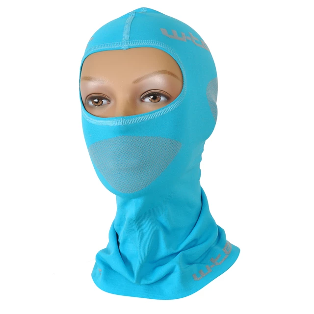 Multifunctional protecting balaclava W-TEC Raper - Black-Grey - Blue