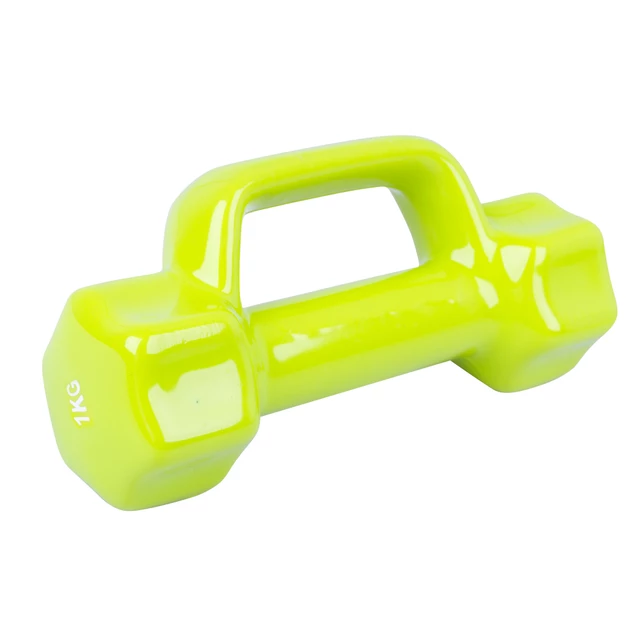 Vinyl Dumbbell Laubr 1 kg - Orange - Fluo Green