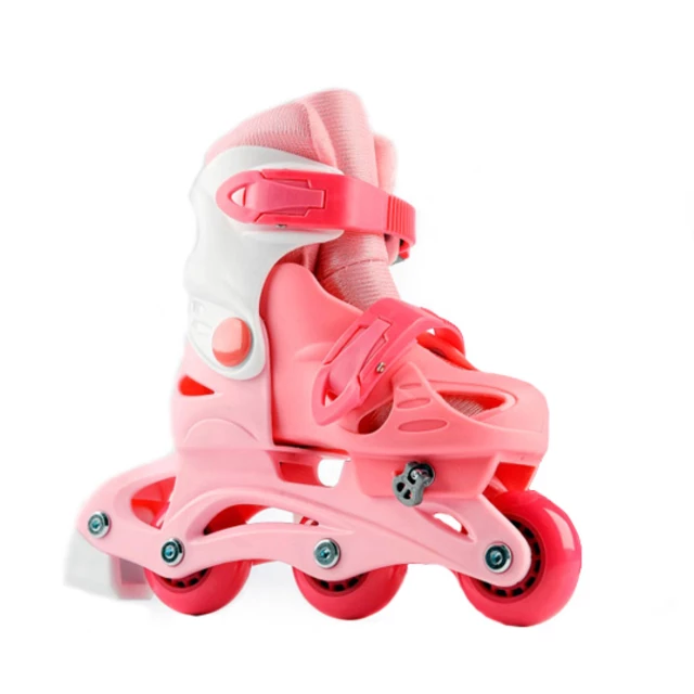 Detské kolieskové korčule Laubr TriSkate - ružová