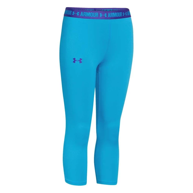 Dievčenské legíny Under Armour Armour Capri - Pacific Blue/Jacksons Purple/Pacific Blue