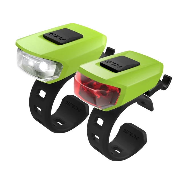 Sada osvetlenia na bicykel Kellys Vega USB - Lime Green