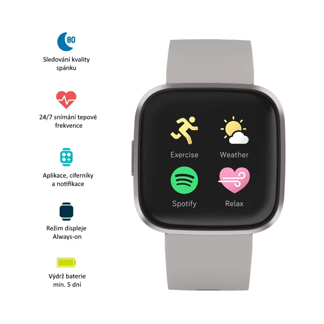 Smart Watch Fitbit Versa 2 Stone/Mist Grey