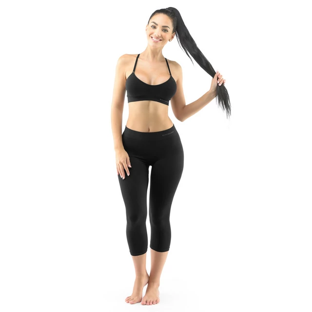 Unisex legíny 3/4 EcoBamboo - černá