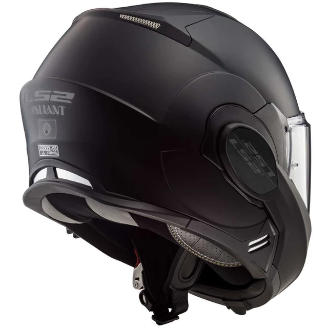 LS2 FF399 Valiant Motorradklapphelm - Noir Matt Black