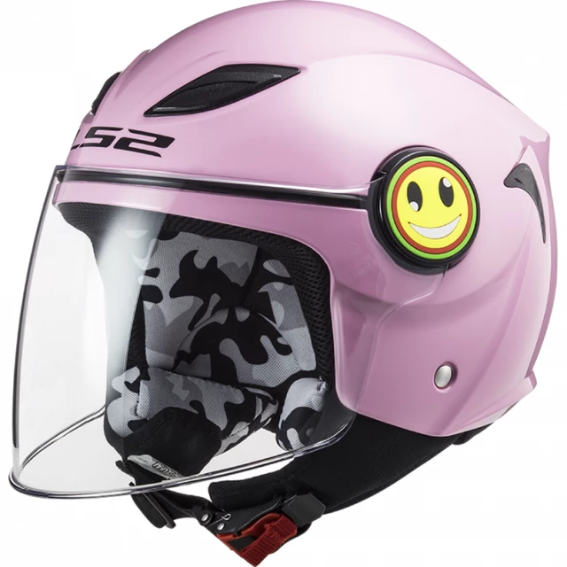 Offener Kinderhelm LS2 OF602 Lustig - Glänzendes Rosa