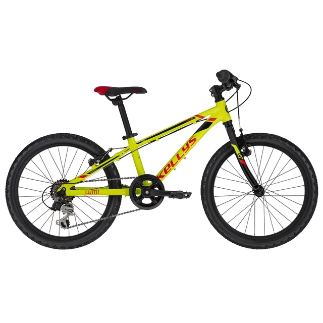 Detský bicykel KELLYS LUMI 30 20" - model 2020 - Purple - Neon Yellow