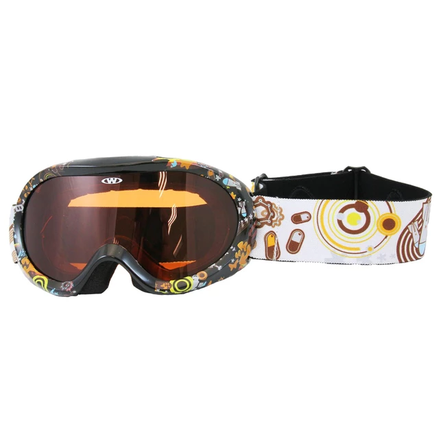 Junior ski goggle  WORKER Doyle with graphics - Red and Graphics - Black Graphics