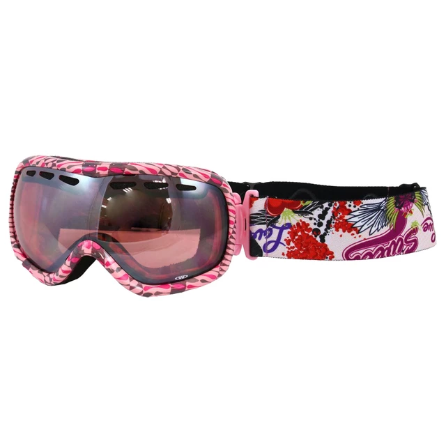 Skibrille WORKER Molly mit Graphik - rosa / Grafik - rosa / Grafik