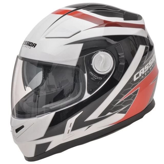 Motorcycle Helmet Cassida Evo - XL (61-62) - Black-White-Red