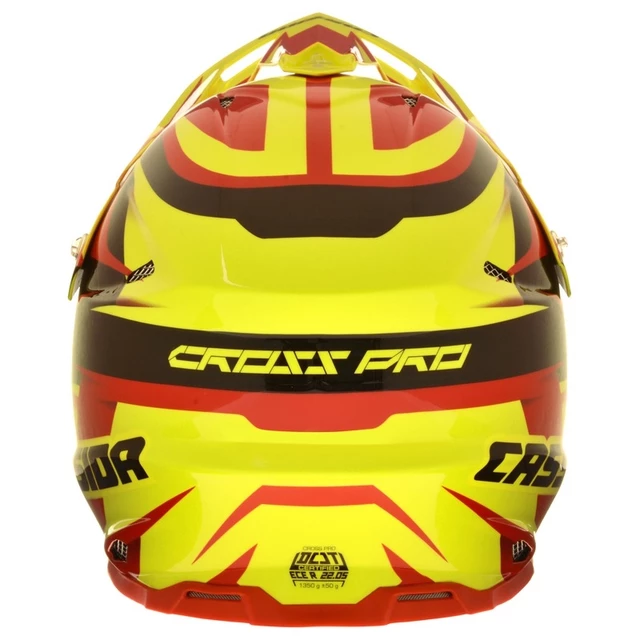 Motocross Helmet Cassida Cross Pro - Red/Fluo Yellow/Black