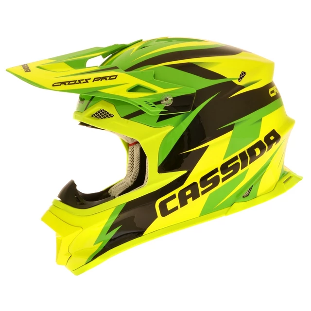 Motocross Helmet Cassida Cross Pro - Red/Fluo Yellow/Black
