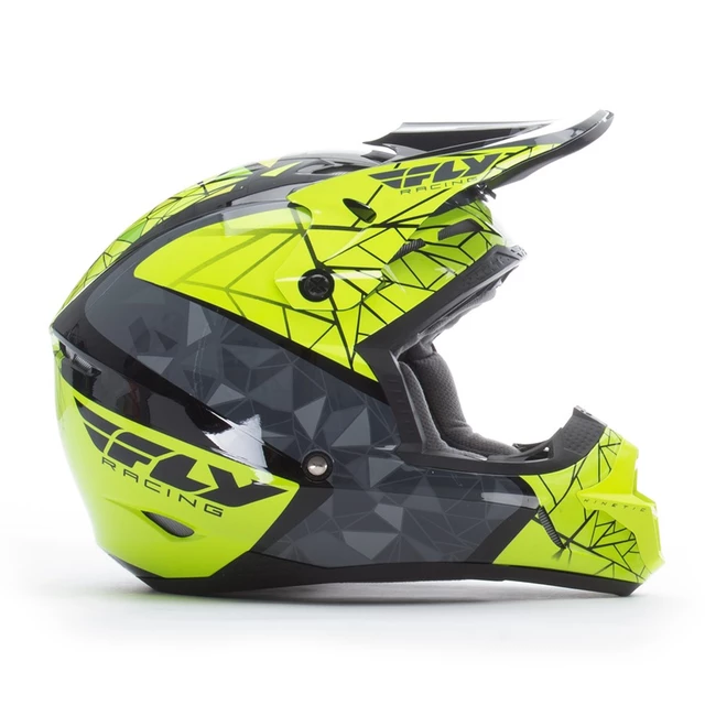 Fly Racing Kinetic Crux Motocross Helm - schwarz