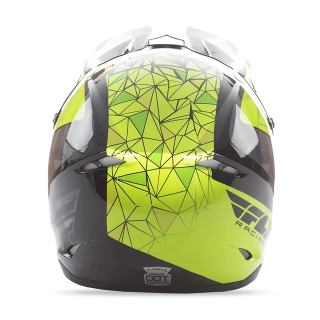 Motocross Helmet Fly Racing Kinetic Crux - Hi-Viz/Grey/Black