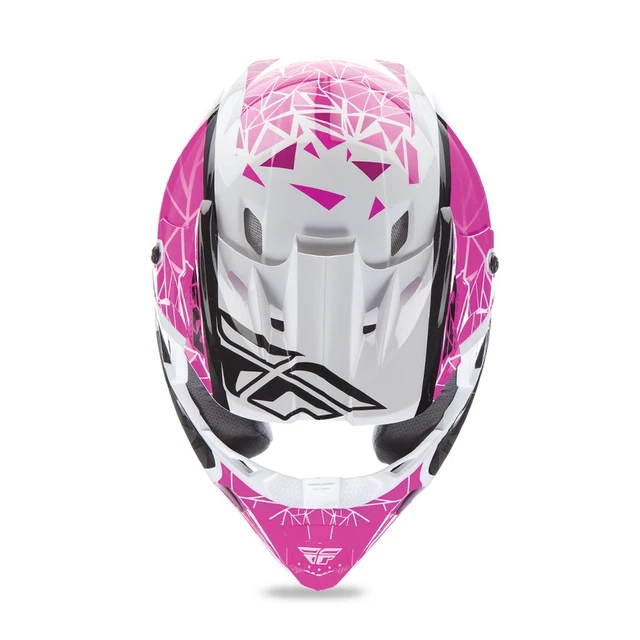 Fly Racing Kinetic Crux Motocross Helm - Hi-Viz/grau/schwarz