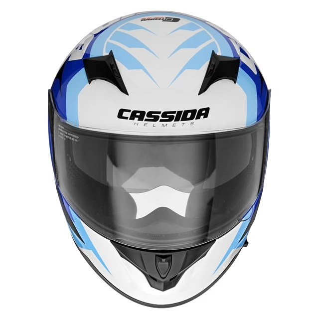 Moto přilba Cassida Integral 2.0 Perimetric - žlutá fluo/černá/bílá/šedá, XS (53-54)