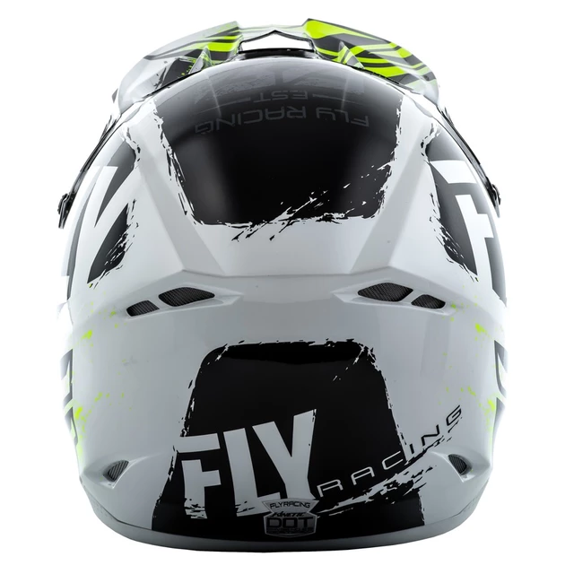 Fly Racing Kinetic Burnich Motocross Helm - schwarz-weiß