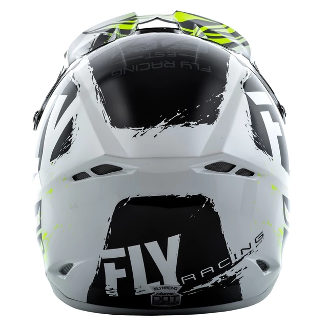 Fly Racing Kinetic Burnich Motocross Helm - schwarz/red/orange