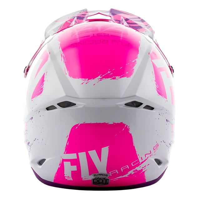 Fly Racing Kinetic Burnich Motocross Helm - schwarz/red/orange