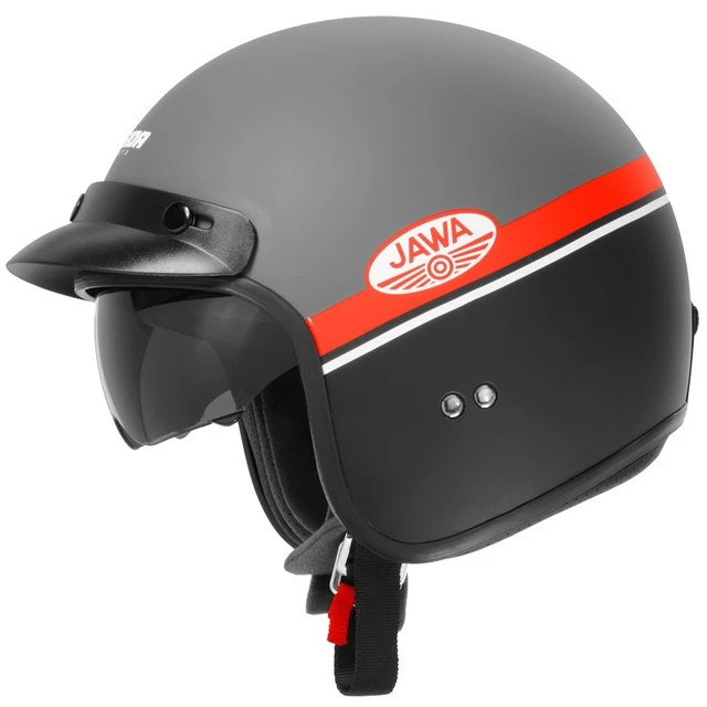 Motorcycle Helmet Cassida Oxygen Jawa OHC - Mate Red/Black/White