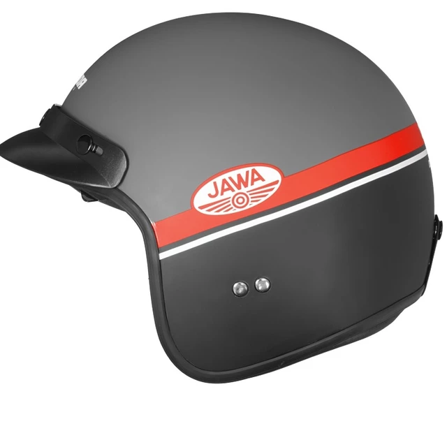 Cassida Oxygen Jawa OHC Motorradhelm - rot matt/schwarz/weiß