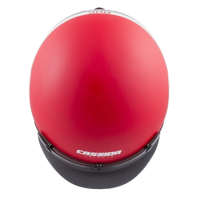 Cassida Oxygen Jawa OHC Motorradhelm - rot matt/schwarz/weiß