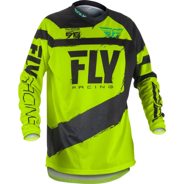 Fly Racing F-16 2018 Motocross Trikot - schwarz/hi-viz