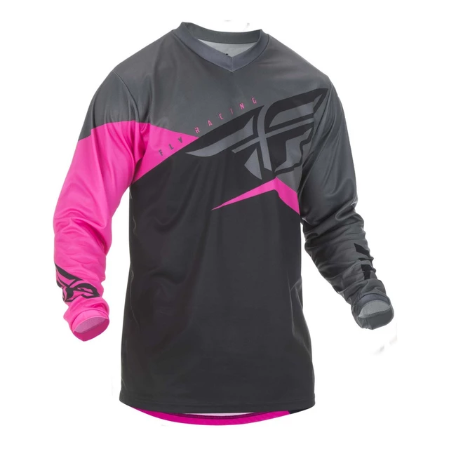 Motocross Jersey Fly Racing F-16 2019 - Yellow/White/Blue - Pink/Black/Grey