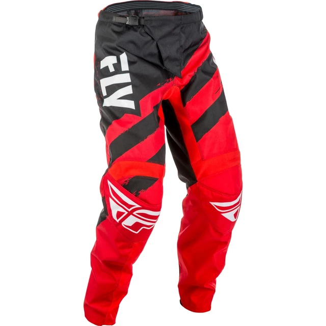 Motocross Pants Fly Racing F-16 2018 - Black-White - Red-Black