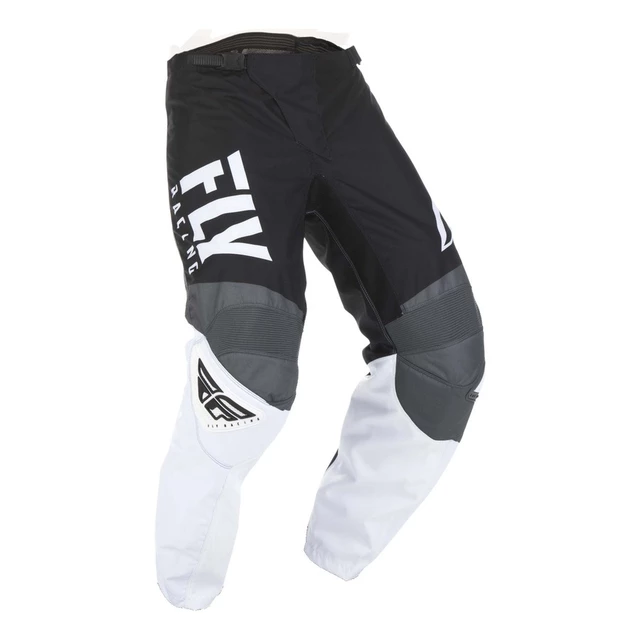 Motocross Pants Fly Racing F-16 2019 - Black/White/Grey - Black/White/Grey