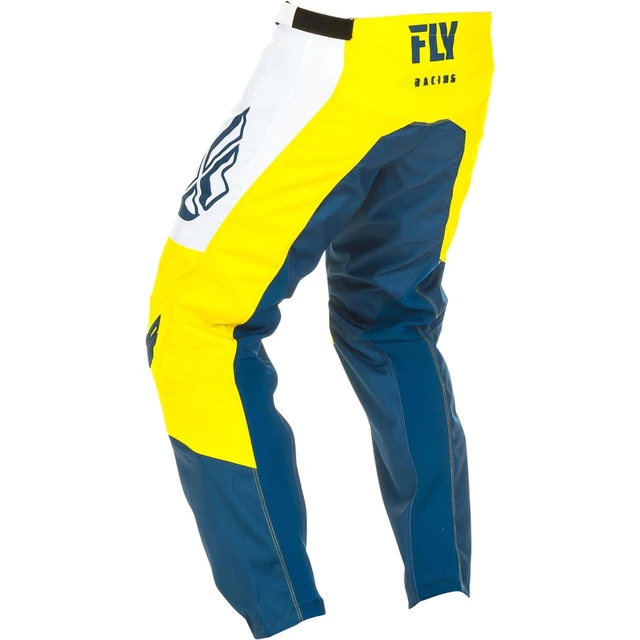 Motocross Pants Fly Racing F-16 2019 - Yellow/White/Blue