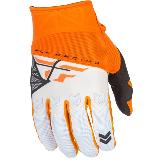 Motocross Gloves Fly Racing F-16 2018 - Orange-White