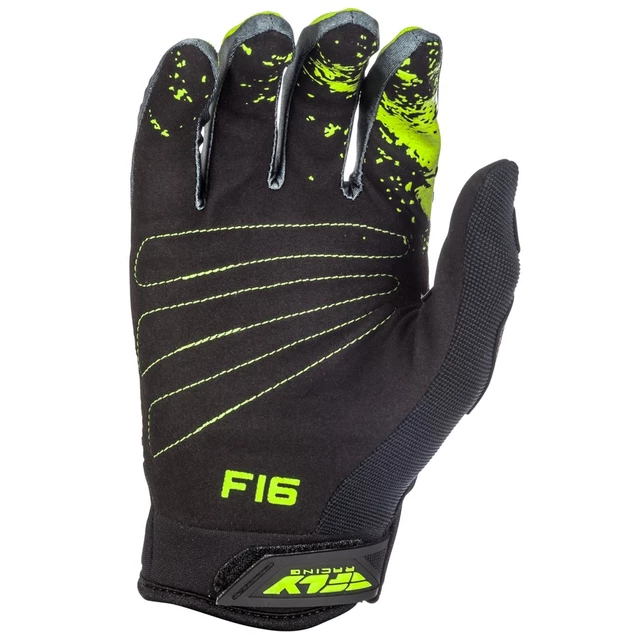 Motocross Gloves Fly Racing F-16 2018 - Black/hi-viz