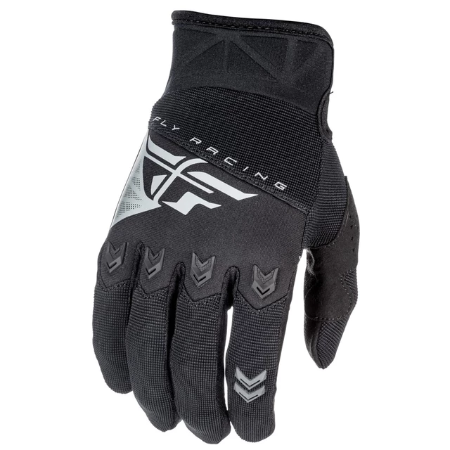 Motocross Gloves Fly Racing F-16 2018 - White-Black - Black