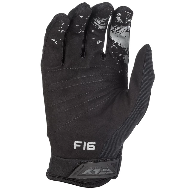 Motocross Gloves Fly Racing F-16 2018 - White-Black