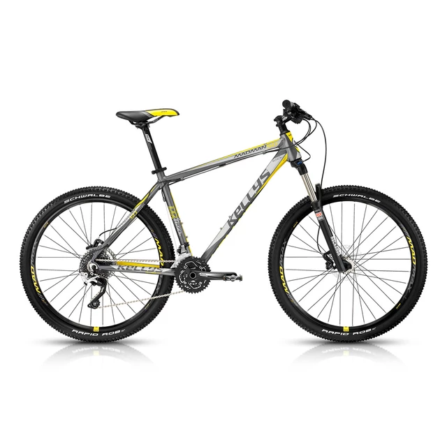 Horský bicykel KELLYS Madman 50 27,5" - model 2015 - šedo-žltá