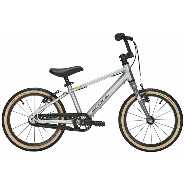 Detský bicykel SCOOL Limited Edition 16" - Mint - Grey