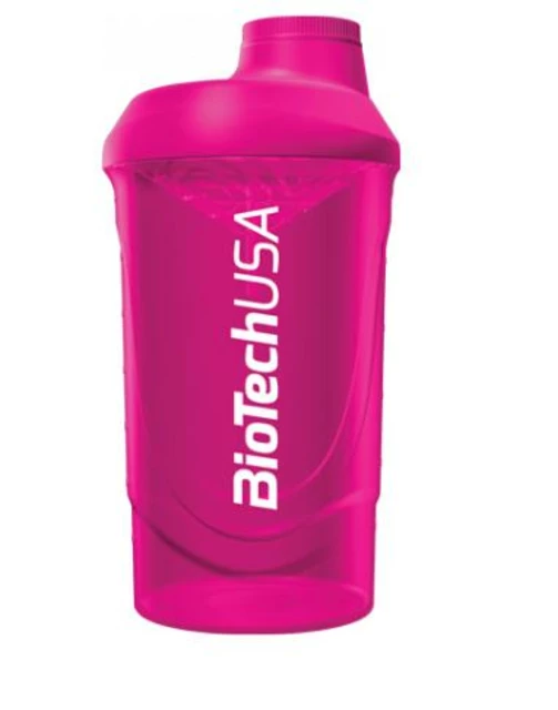 Átlátszó Wave Shaker - 600 ml - fehér - magenta-pink