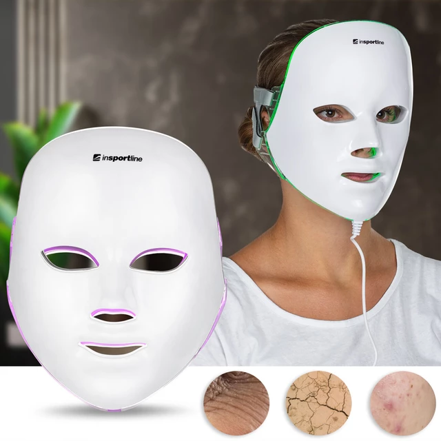 LED Face Mask Light Therapy inSPORTline Manahil