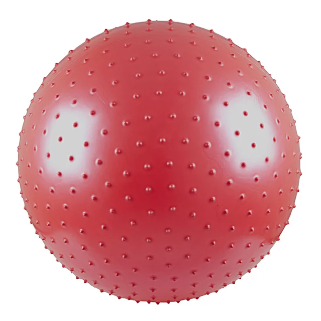 Masszázs gimnasztikai labda 75 cm - szürke - piros