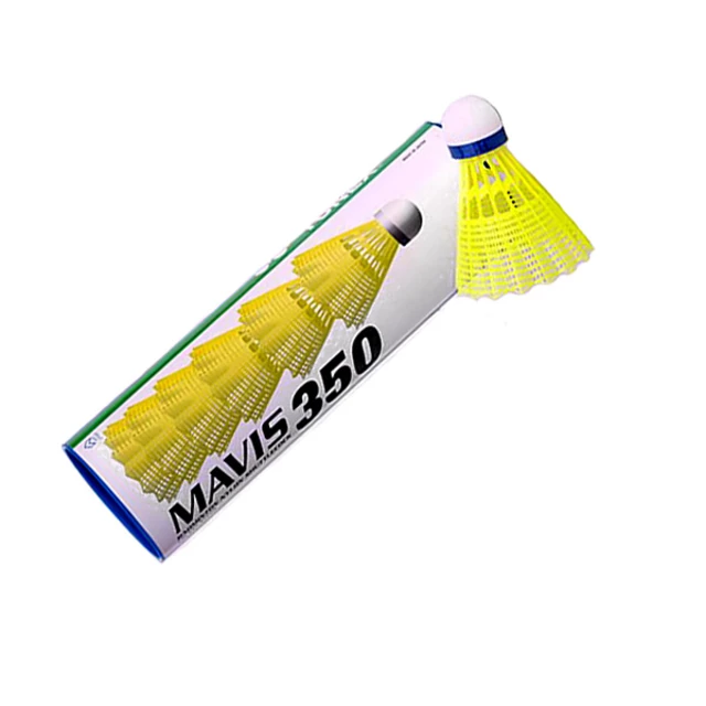 Plastové košíčky Yonex Mavis 350 - žltý košík - modrý pruh