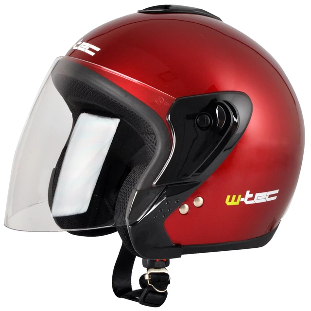Motorcycle Helmet W-TEC MAX617 - Black - Burgundy
