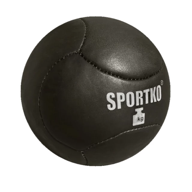 Kožený medicinbal SportKO Medbol 8kg