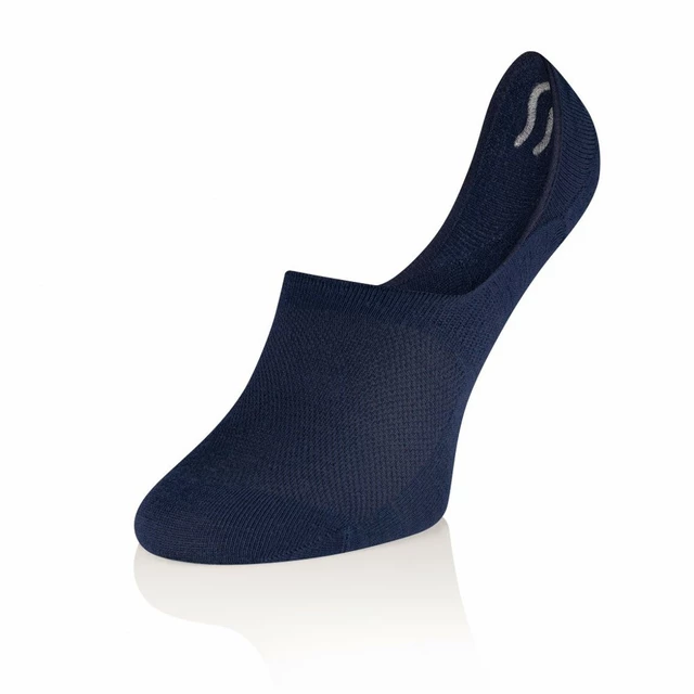 Ponožky Brubeck Merino - čierna - modrá