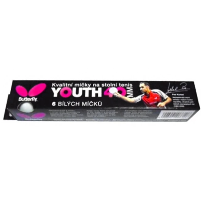 Pingpongové míčky Butterfly YOUTH 6 ks