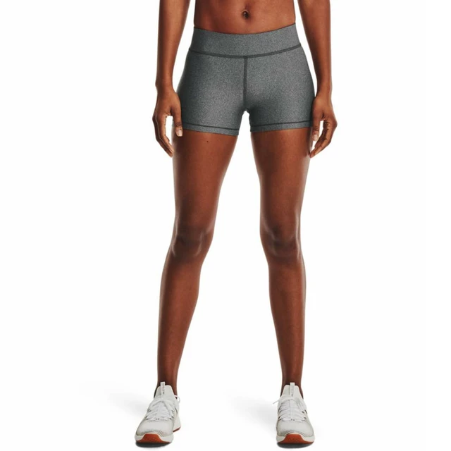 Dámske kompresné šortky Under Armour HG Armour Mid Rise Shorty - Charcoal Light Heather