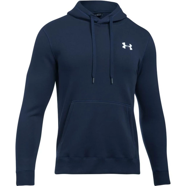 Pánska mikina Under Armour Rival Fitted Pull Over - XXL - MIDNIGHT NAVY / WHITE
