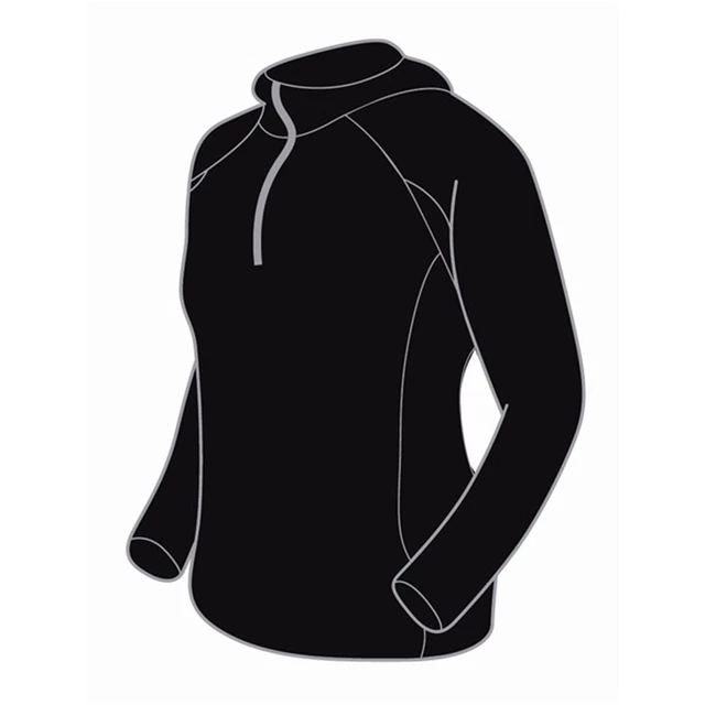 Dámská mikina Trimm FABRI fleece - černá