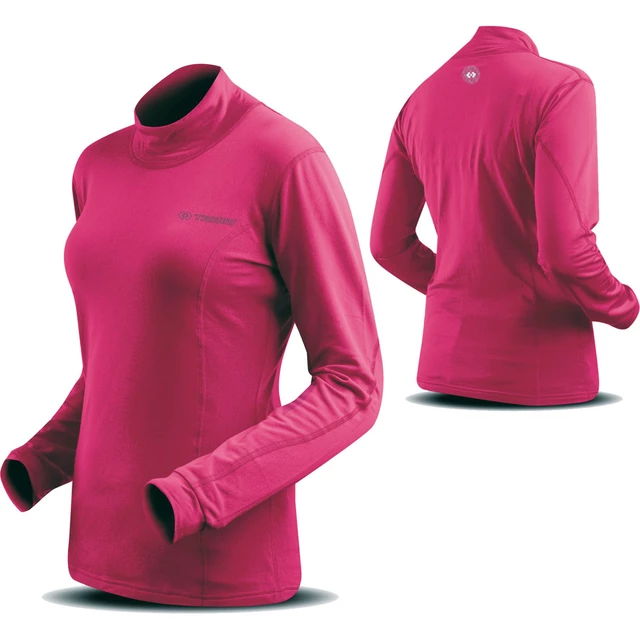 Women's Sweatshirt Trimm MODENA fleece - Grey - Pink